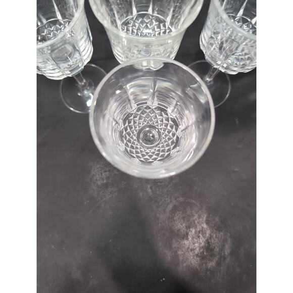 Cristal d'Arques Wine Glasses, 6.75" Longchamp , Vintage Glass Set of 4, Crystal - Picture 6 of 9